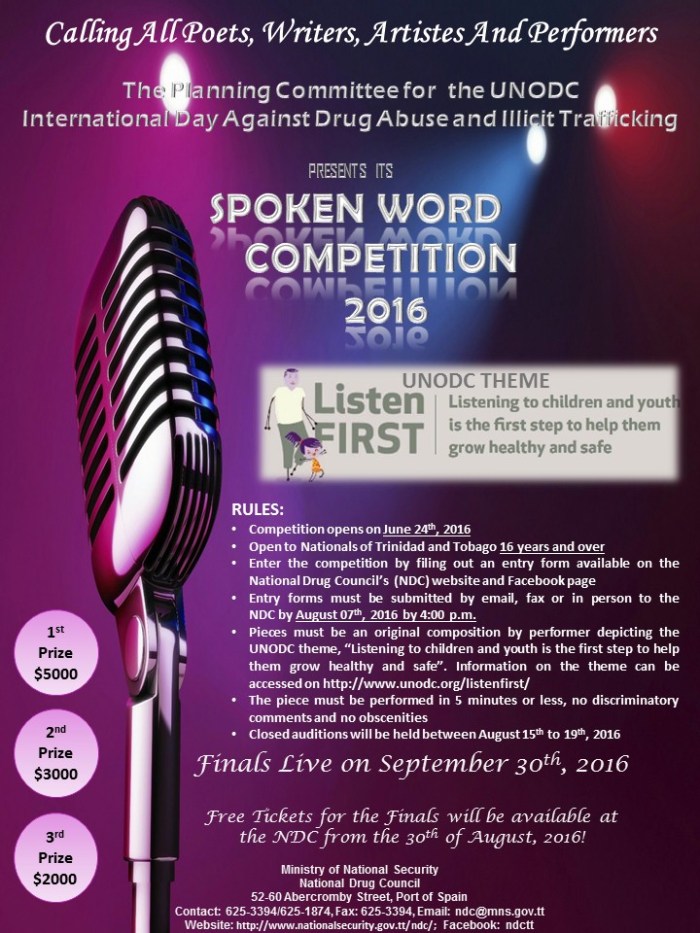Final Flyer for the Spoken Word Competition 2016